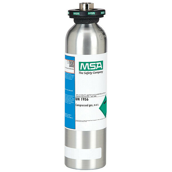 Msa Safety Calibration Gas Cylinder, 34L 711070