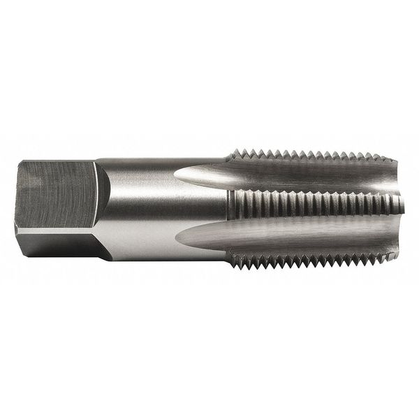 Precision Twist Drill Pipe Tap, 1/8"X27X0.313, Taper, NPT 15411/8X27X.0313