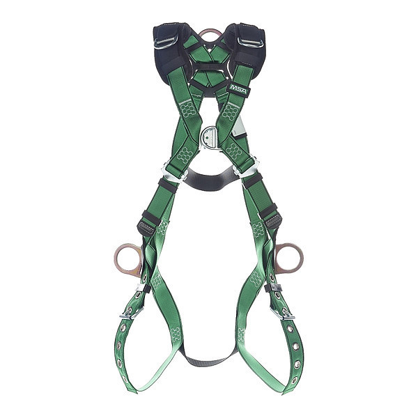 Msa Safety Fall Protection Harness, Vest Style, XL 10206075