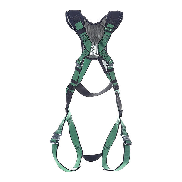 Msa Safety Fall Protection Harness, M/L, Polyester 10206109