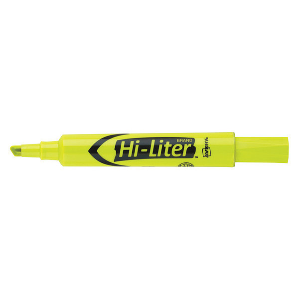 Hi-Liter fluorescent Yellow Chisel Tip Highlighter, 12/PK 7170924000
