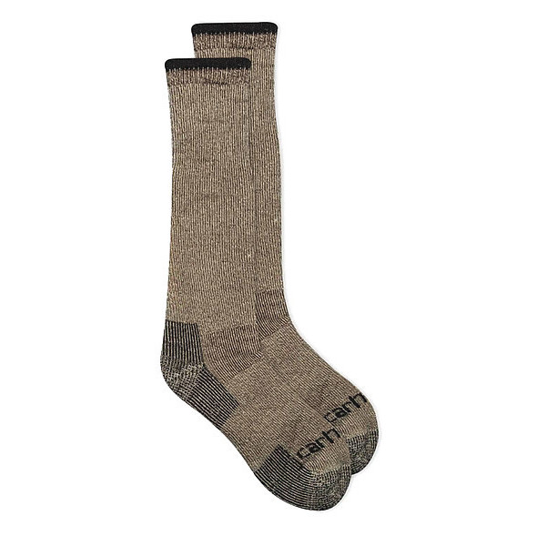 Carhartt Outdoor, Socks, Mid-Calf, Mens, L, Brown, PR A3915 BRN-LG