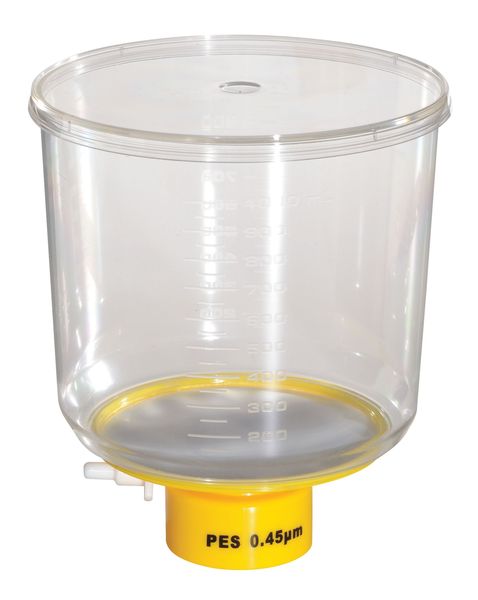 Lab Safety Supply 1000mL BottleTop Filter, 0.45um, 90mm, PK24 11L837