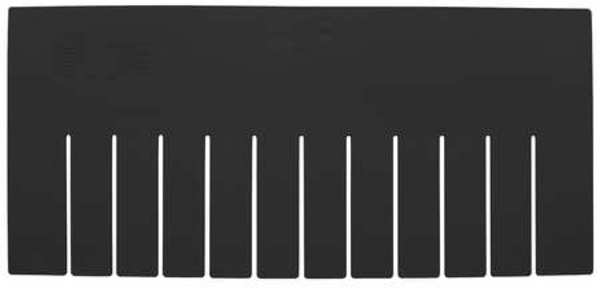 Quantum Storage Systems Plastic Divider, Black, 15 3/4 in L, Not Applicable W, 7 1/4 in H, 6 PK DS93080CO