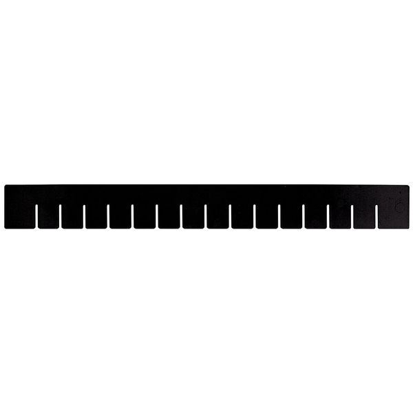 Quantum Storage Systems Plastic Divider, Black, 22 1/2 in L, Not Applicable W, 17 1/2 in H, 6 PK DL93030CO