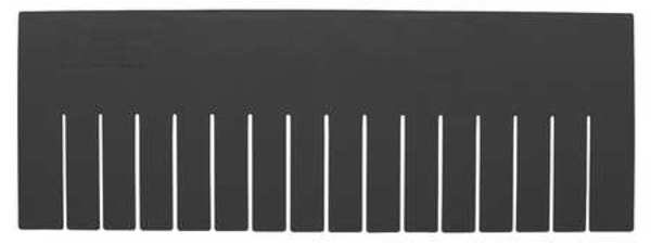 Quantum Storage Systems Plastic Divider, Black, 22 1/2 in L, Not Applicable W, 7 1/2 in H, 6 PK DL93080CO
