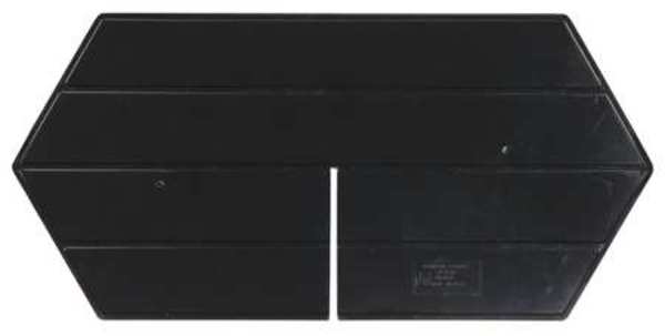 Quantum Storage Systems Plastic Divider, Black, 10 PK LD1496