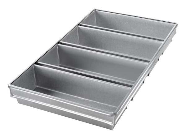 Chicago Metallic Bread Pan, 4-Strap, 12-1/4x4-1/2 44945