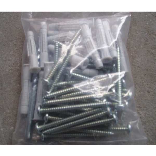 Zoro Select Wall Anchor, 2" L, Plastic, Not Rated Tension Strength, 25 PK U63102.031.0001