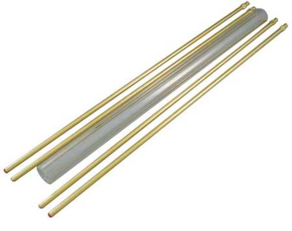 Penberthy Glass Rod Kit, Plain, 5/8In Dia, 17In L 1LG-17