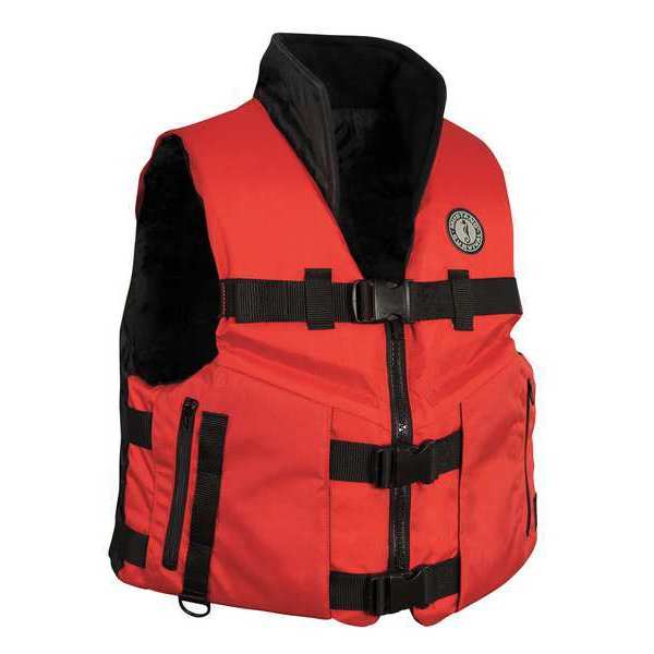 Mustang Survival Life Vest, Red/Black, XL MV462602-123-XL-216