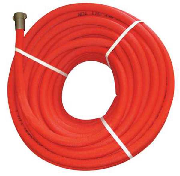 Armored Reel Booster Fire Hose, Single Jacket, 50 ft L G541ARMRE50F