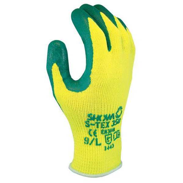 Showa Cut Resistant Coated Gloves, A4 Cut Level, Nitrile, M, 1 PR S-TEX350M-08-V