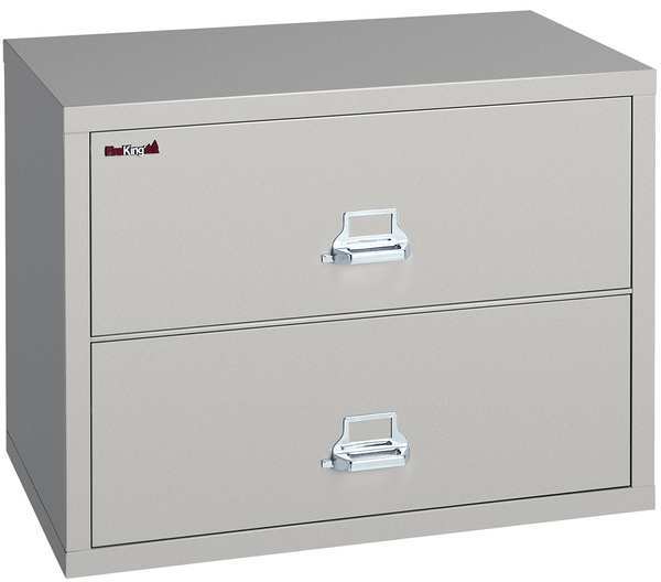 Fireking 25-3/16" W 2 Drawer Lateral File, Parchment, Letter/Legal 2-3122-CPA