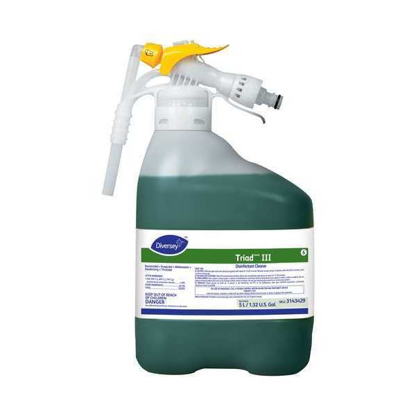 Diversey Cleaner and Disinfectant Concentrate, 5L Hose End Connection Bottle 3143429