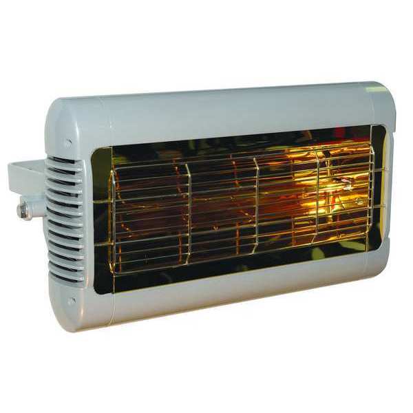 Solaira Electric Infrared Heater, Ceiling Suspended, Wall, Aluminum, 120V AC SALPHA15120G