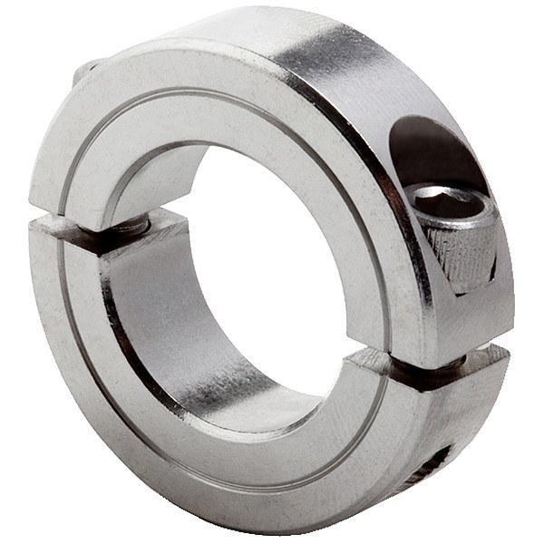 Climax Metal Products Shaft Collar, Clamp, 2Pc, 3-1/2 In, SS H2C-350-S