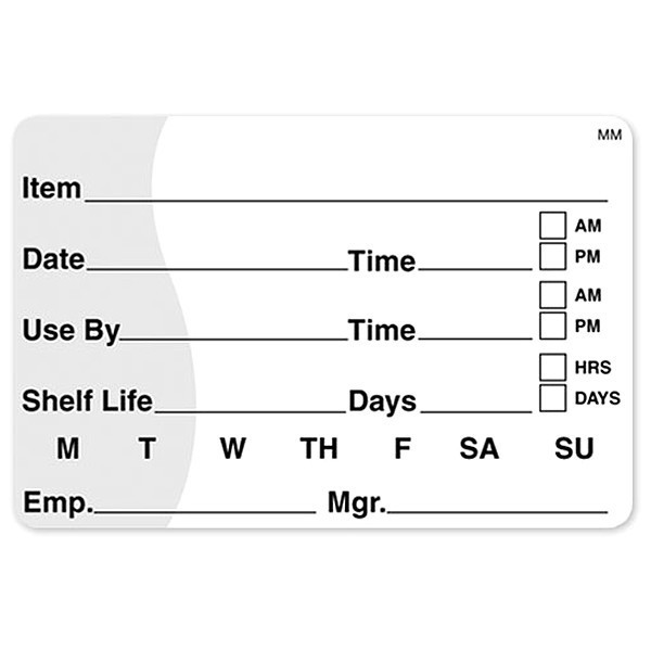 Daymark Shelf Life Label, 2 In. H, PK500 IT120152