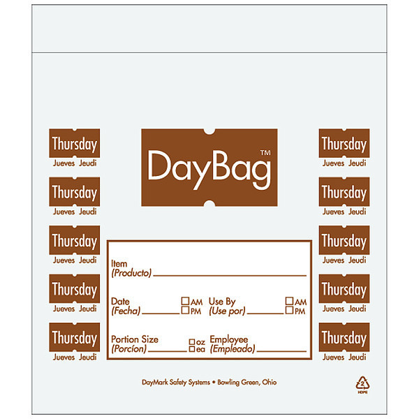 Daymark Day Portion Bag, Thursday, PK2000 112381