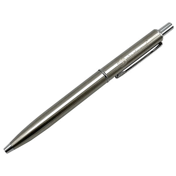 Detectamet Stainless Steel Pen, Black Ink, PK10 114S-A05-I02