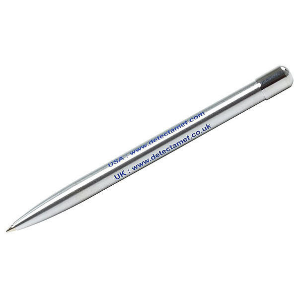 Detectamet Metal Stick Pen, Blue Ink, PK50 610-I01-PA02