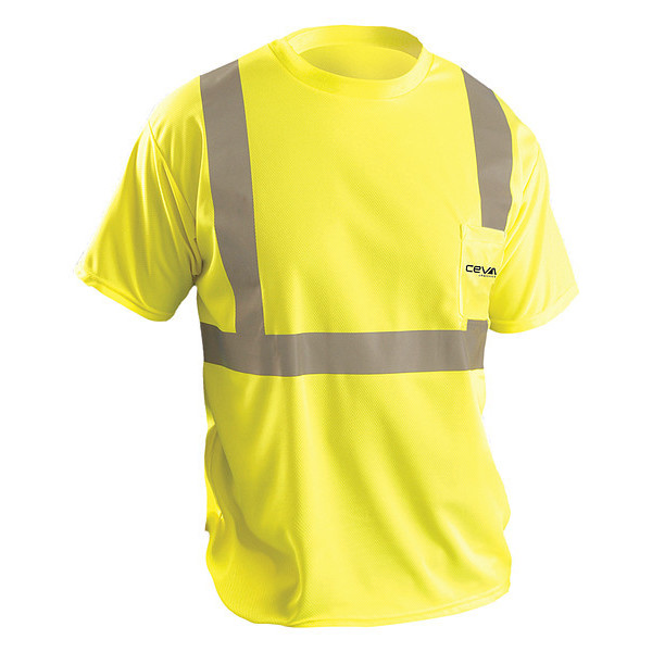 Occunomix SS Yellow T-Shirt, Black Ceva Logo, L LUX-SSETP2B-YL-CEVA_02