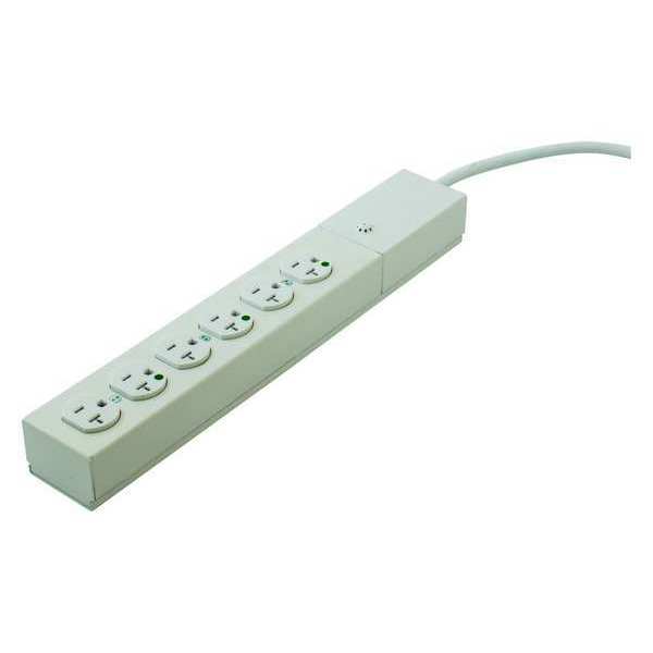 Hubbell Wiring Device-Kellems Surge Protector, 20A Hosp Gr, 15 Ft. HBL6HG1520
