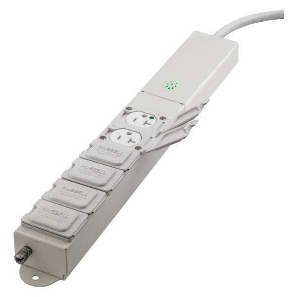 Hubbell Wiring Device-Kellems Surge Protected HCOA UL2930, 20A, 6 Ft. HBL6MG620