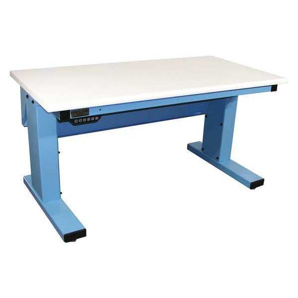 Proline Workstation, Adjust, ESD, Rolled Edge, Blue MVSII7230C-L14-SW837-PF90