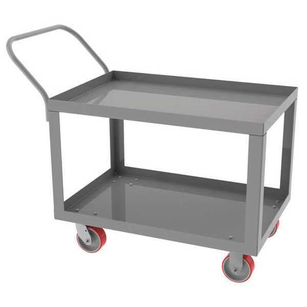 Greene Manufacturing Low Profile Service Cart, 24"Dx48"Wx38"H, 11 ga. Steel, 1500 lb SC-2448-L