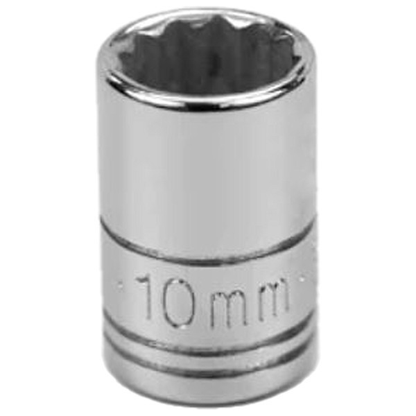 Sk Professional Tools 1/4 in Drive, 10mm 12 pt Metric Socket, 12 Points 43709