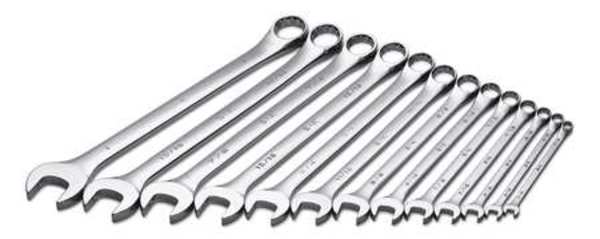 Sk Professional Tools Combo Wrench Set, Long, 1/4-1 in, 13 Pc 86017