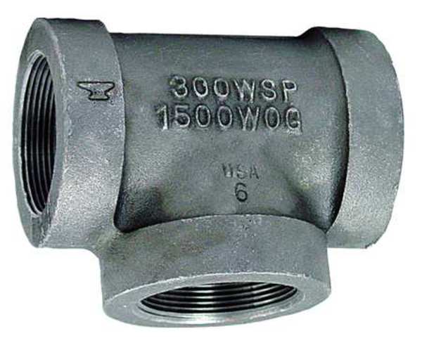 Anvil FNPT, Malleable Iron Reducing Tee, Class 300 0310520002