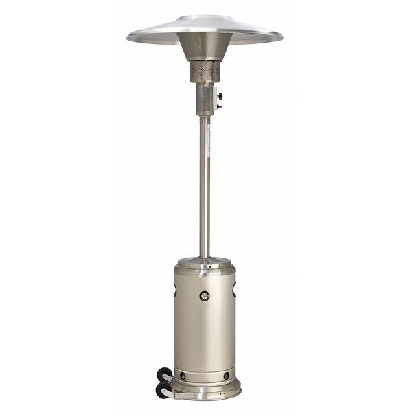 Crown Verity Patio Heater, LP, SS, 3.5-4.5 ft. Radius CV-2650-SS LP