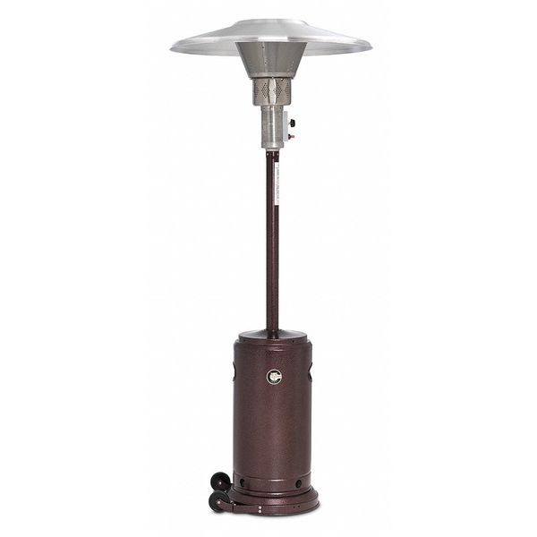 Crown Verity Patio Heater, LP, Bronze, 3.5-4.5 ft Radius CV-2650-AB LP