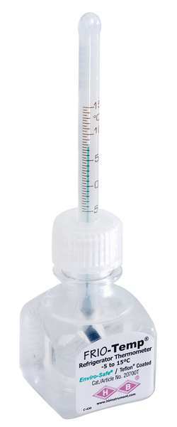 Frio-Temp Liquid In Glass Thermometer, 20 to 70F B61004-1000