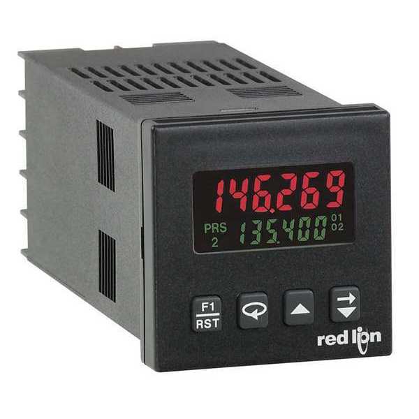 Red Lion Controls Counter, 2 Line Red/Green Backlight LCD C48CS013