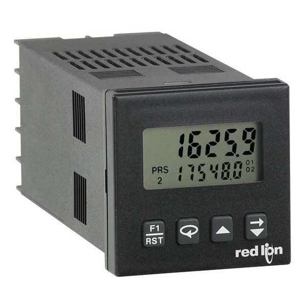 Red Lion Controls Counter, LCD, 6 Digits, 1.51" D CUB4L010