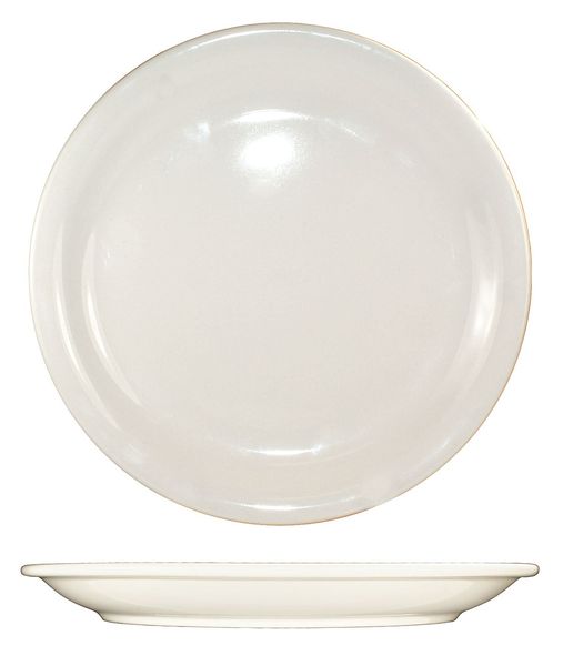 Iti Plate, 6-1/2", Ceramic American White PK36 VA-6