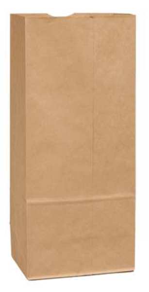 Zoro Select Grocery Bag Flat Bottom 25# Brown, Pk500 18424