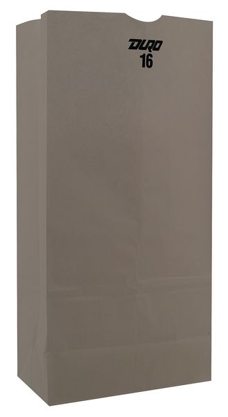 Zoro Select Grocery Bag Flat Bottom 16# White, Pk500 51036