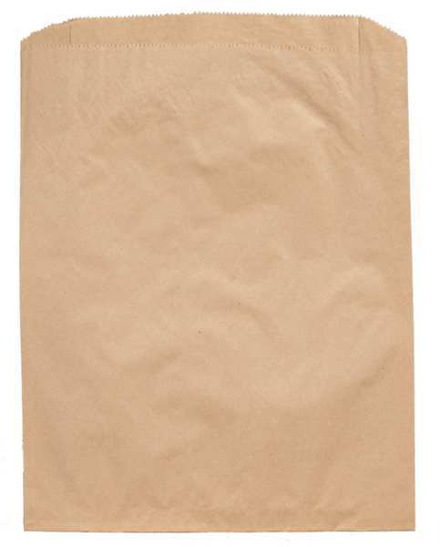 Zoro Select Merchandise Bag Pinched Bottom 14"x3"x21" Brown, Pk500 14888