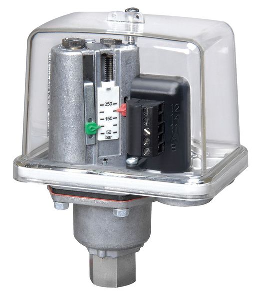 Condor Usa Pressure Switch, (1) Port, 1/4 in FNPT, SPDT, 203 to 3625 psi, Standard Action MDR-F 250HH-S UL