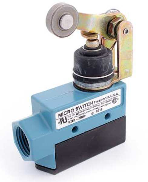 Honeywell Limit Switch, Plunger, Roller Lever, 2NC/2NO, 10A @ 240V AC, Actuator Location: Side DTE6-2RN2