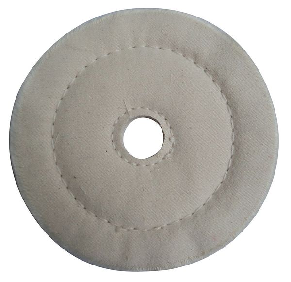 Zoro Select Buffing Wheel, Cushion Sewn, 6 In Dia. 12U103