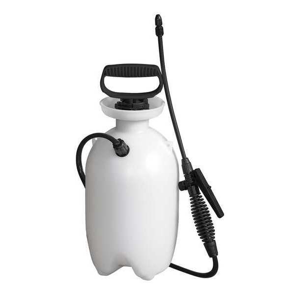 Westward 1 gal. Handheld Sprayer, Polyethylene Tank, Cone Spray Pattern, 34" Hose Length, 45 psi Max Pressure 12U478