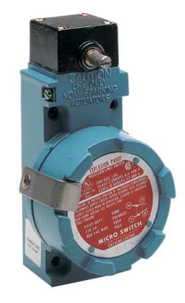 Honeywell Explosion Proof Limit Switch, No Lever, Rotary, 2NC/2NO, 10A @ 600V AC, Actuator Location: Side BXN4L