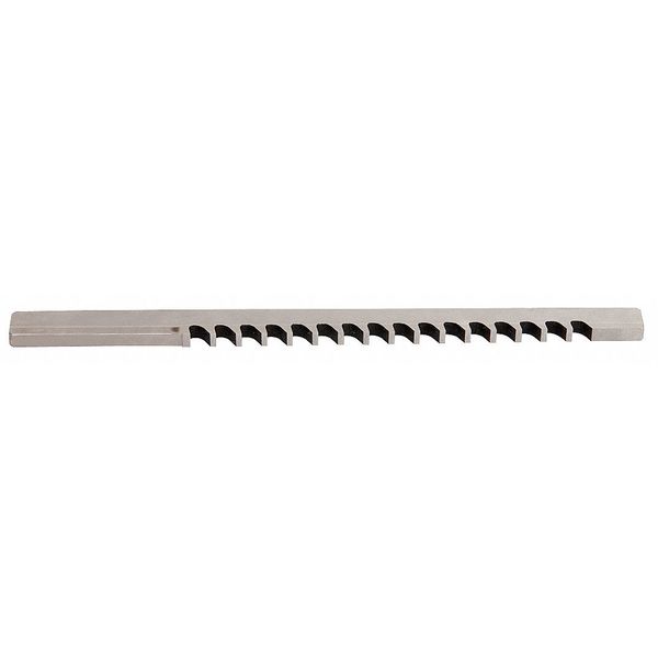 Hassay Savage Co Keyway Broach, II, W 1/8, Cut L 1-11/16 10208