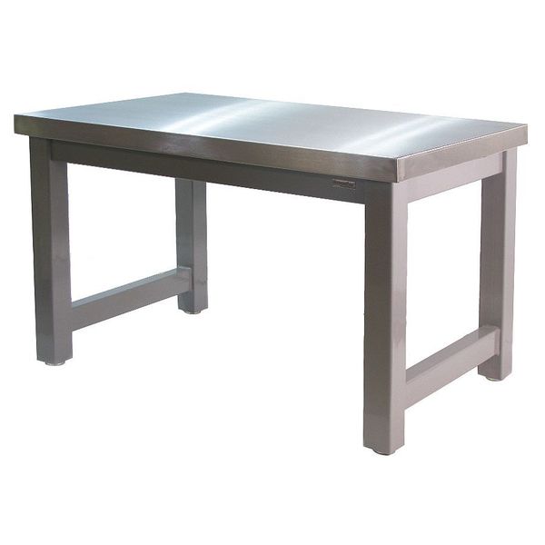 Benchpro Harding Series Work Bench, Stainless Steel, 48" W, 30" Height, 20,000 lb., Straight HN3048