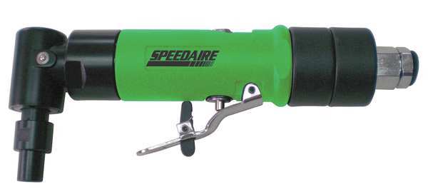 Speedaire Right Angle Die Grinder, 1/4 in NPT Female Air Inlet, 1/4 in Collet, Medium Duty, 20,000 RPM 12V742